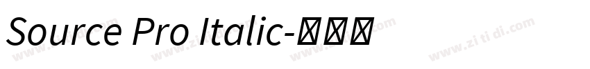Source Pro Italic字体转换 Source Pro Italic字体转换